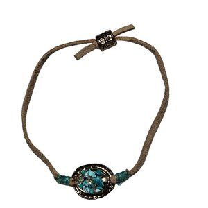 Handmade Boho Beaded Turquoise Leather Bracelet Southwest Fashion Jewelry Women